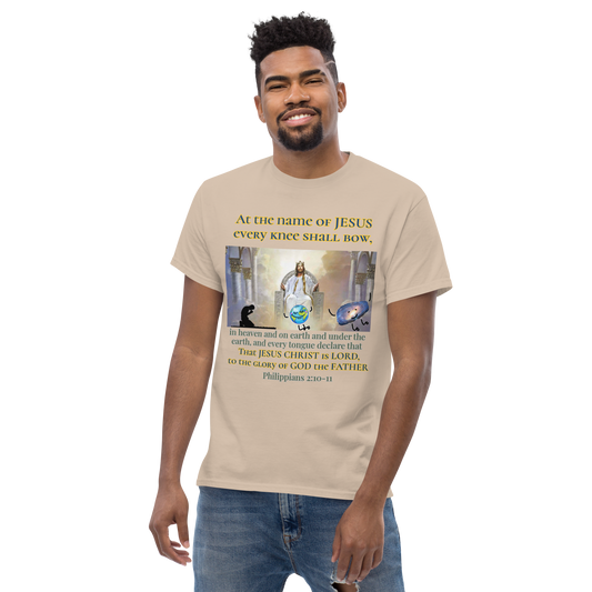 At the name of JESUS every knee shall bow Philip. 2:10 - Unisex Heavyweight Tee